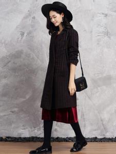 PUKKA蒲女装2017春夏新品长外套