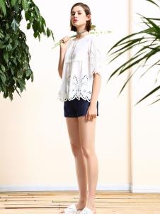 2019艺梦来女装夏白色上衣