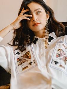 搜美女装刺绣衬衫