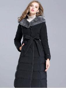 魅依阁长款羽绒服