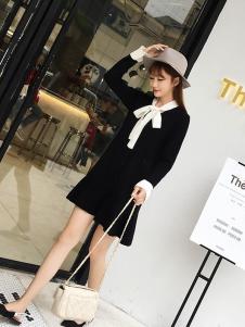 涵香女装文艺小黑裙