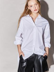 Miss Doris女装白色百搭衬衫