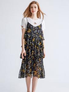 美丽哲学碎花裙