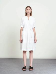 WZWJ未知未觉新款白色连衣裙