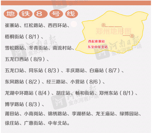 5年后郑州12条地铁线路详图（含站点）