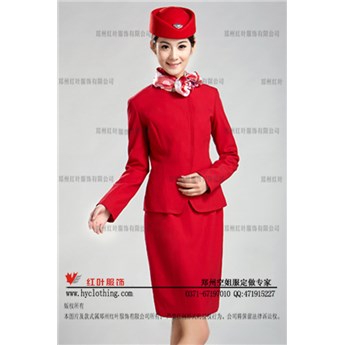 红叶服饰专业定做空姐服装