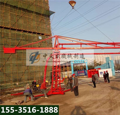 潜江建筑工地铁路制梁场混凝土布料机