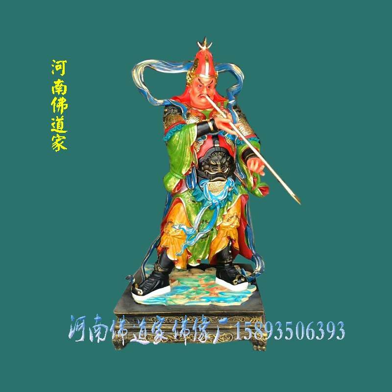 寺院哼哈二将佛像 玻璃钢雕塑 哼哈二将神像 河南佛道家定制